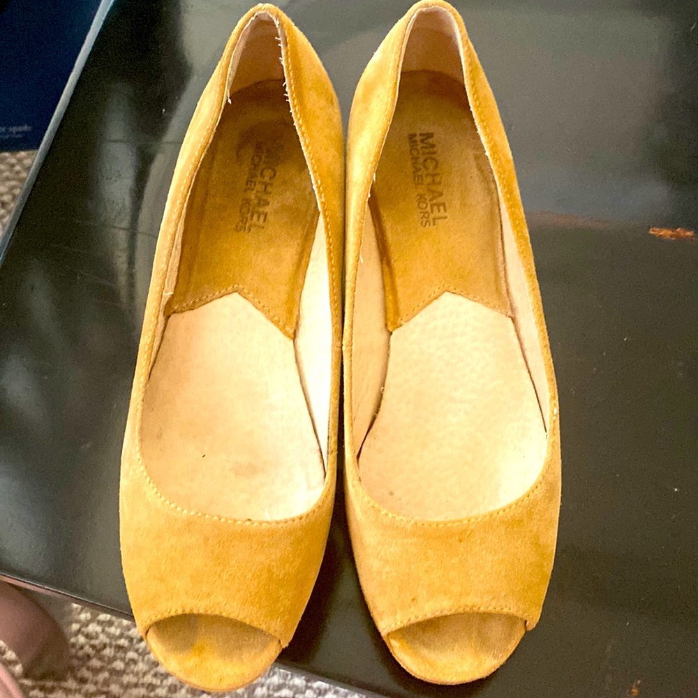 Michael Kors suede wedge in size 7.5